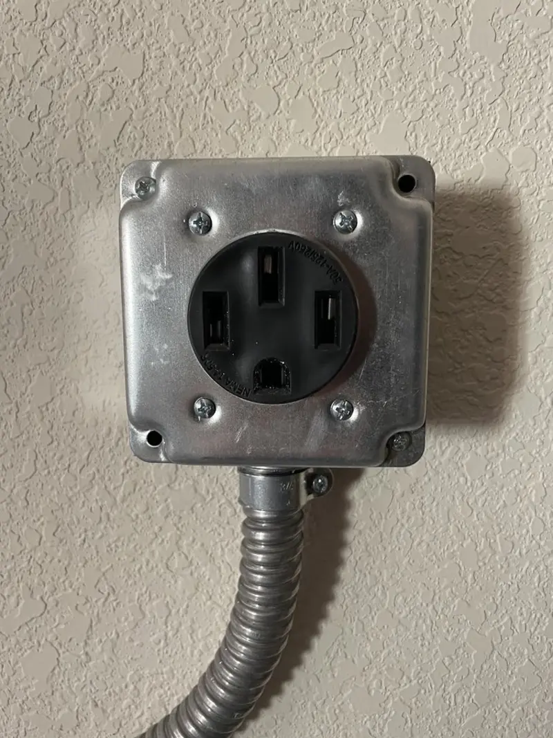 NEMA 14-50 outlet installed for Smart Home Electrical in Dearborn